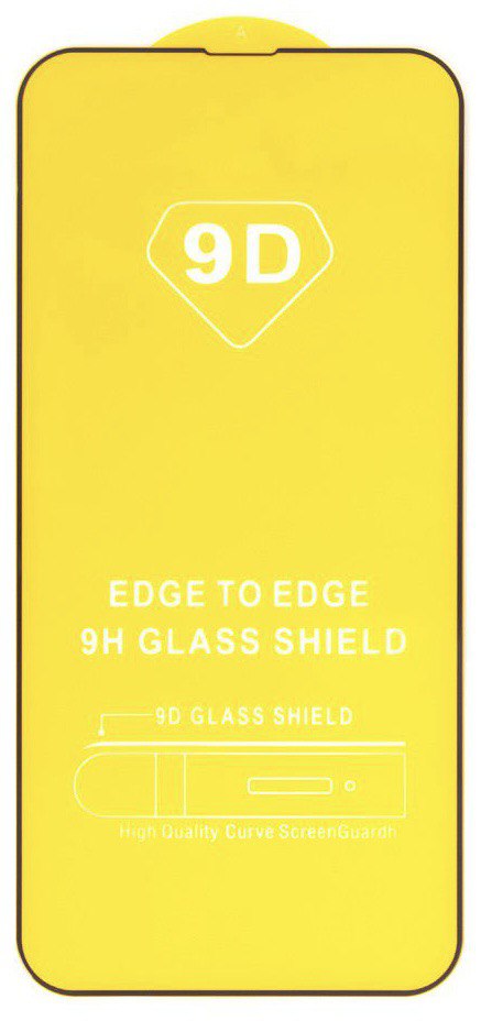Защитное стекло 3D для iPhone 13/13 Pro черное Full Glue в Тюмени